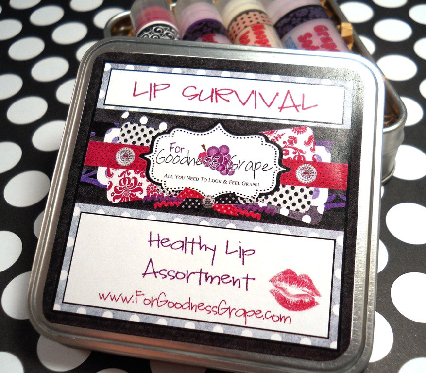 Lip Survival Collection For Healthy Lips In A Handy Tin With Your