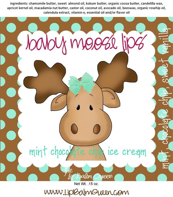 Baby Moose Lips Lip Balm - Mint Chocolate Chip Ice Cream on Luulla